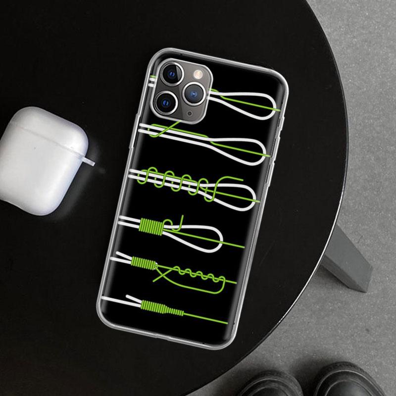 Carp Fish Fishing Rod Hook Phone Case Cover for iPhone 18 11 12 13 Mini 14 15 Plus 16 Pro Max 17 Air 7 8 + SE Art Customized Fundas