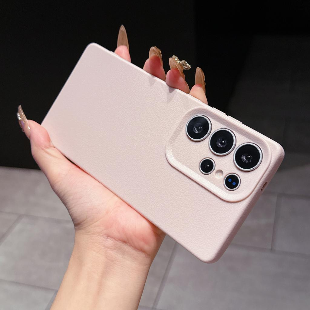 Phone Case For OPPO A15 A38 A57 A60 A78 Reno11 Reno14 Realme 11 14 C21Y C53 C63 Luxury Leather Texture Soft Silicone Protection Cover