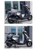 Qianjiang Qiaoyue 110 Front & Rear Bumper Guard, Exhaust Pipe Guard, Backrest, and Luggage Rack Accessories.