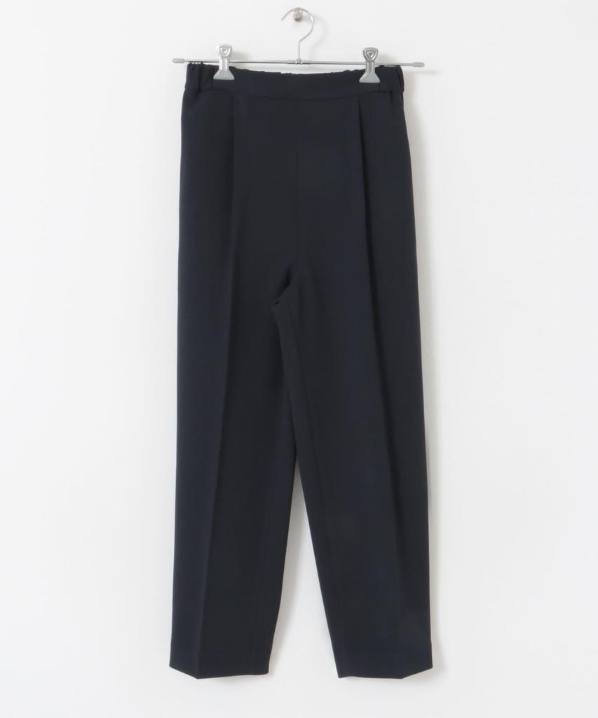 URBAN RESEARCH DOORS Cut Georgette Tapered Medium Women's Pants, DR47-24A212, Navy,