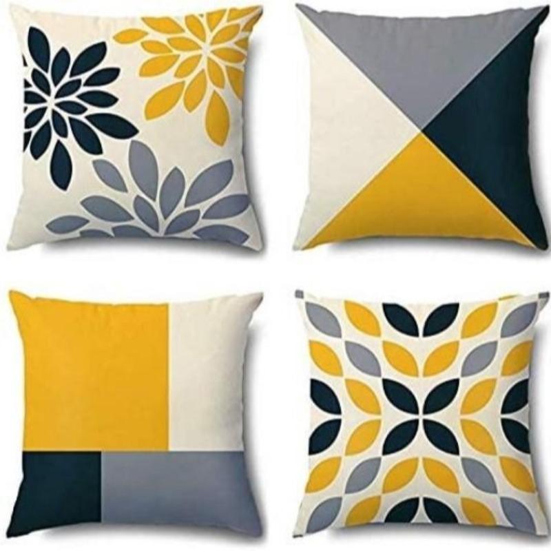 Push Pillowcase Creative Wave Striped Cushion Cover