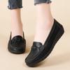 Spring Autumn Women's Shoes New Fashion Nurse Shoes Casual Flat Comfort Anti Slip Lightweight Bulltendon Bottom Flat Shoes 2025