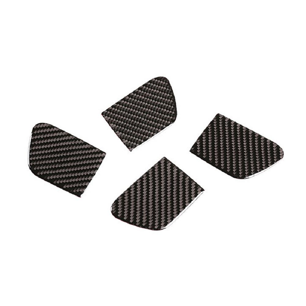 Carbon Fiber Style Inner Door Handle Bowl Cover Trims For Honda Accord 2013-2017