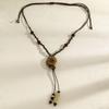 Bohemian Tassel Flower Pendant Necklace - Ethnic Butterfly Vacation Collarbone Jewelry