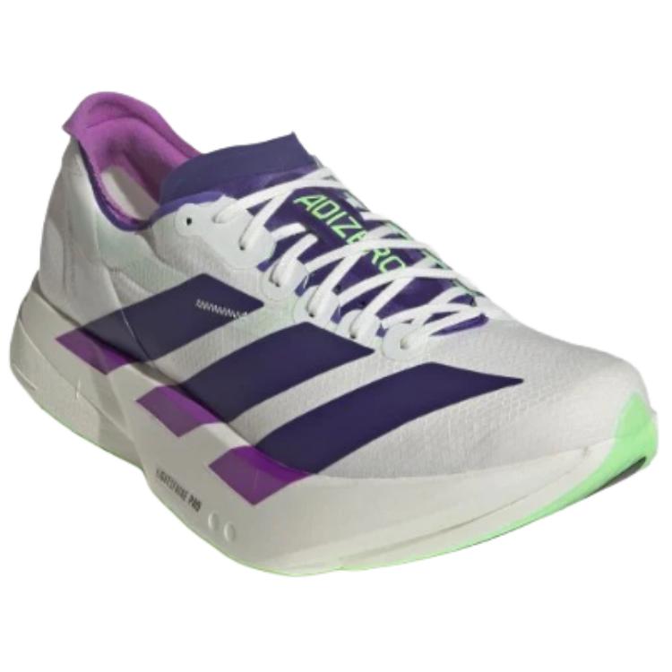 adidas Adizero Adios Pro 4 Core White Purple Lime Burst Men Sneakers Collegiate-Purple JR1656