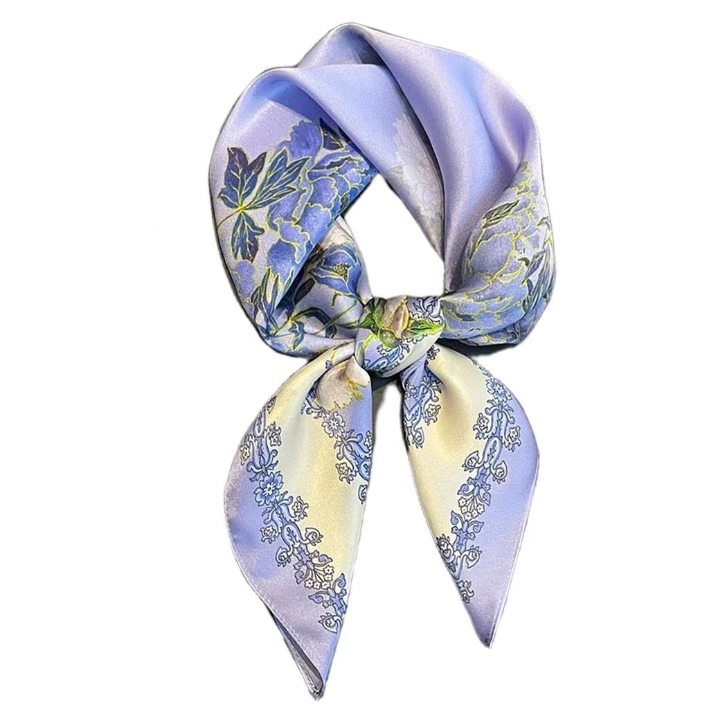 Soft Square Scarf For Women 70cmx70cm Neckerchief Lightweight Head Wrap Neck Bandana Decorative Bag Strap Accessory
