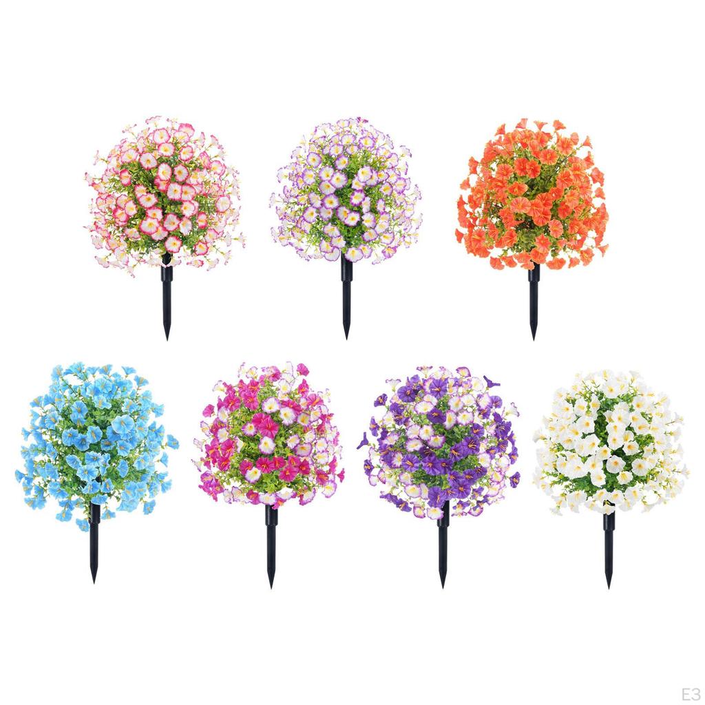 Artificial Flowers Topiary Ball with Ground Stake DIY Crafts Easy To Install Handcraft Wedding Decor