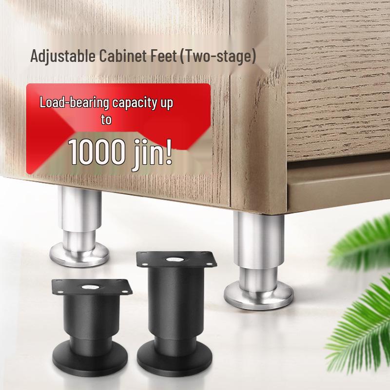 Adjustable Stainless Steel Furniture Support Legs: Cabinet, Sofa, TV Stand, Coffee Table, Bed