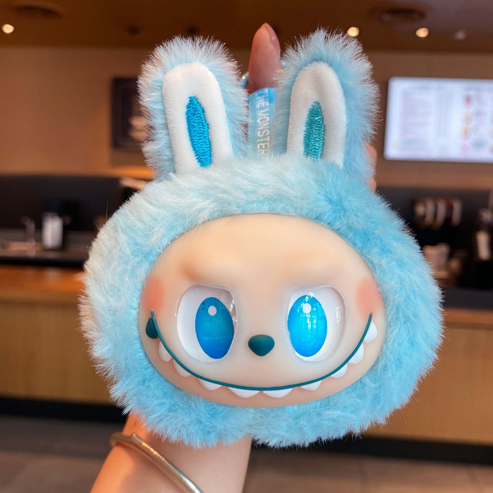 

Cute Cute Vinyl Face Rabub Pendant Plush Toy Doll Cartoon Bag Pendant Keychain Doll 1PC