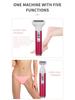 Women's Multifunctional Electric Shaver & Trimmer Set for Underarms, Legs, and Eyebrows