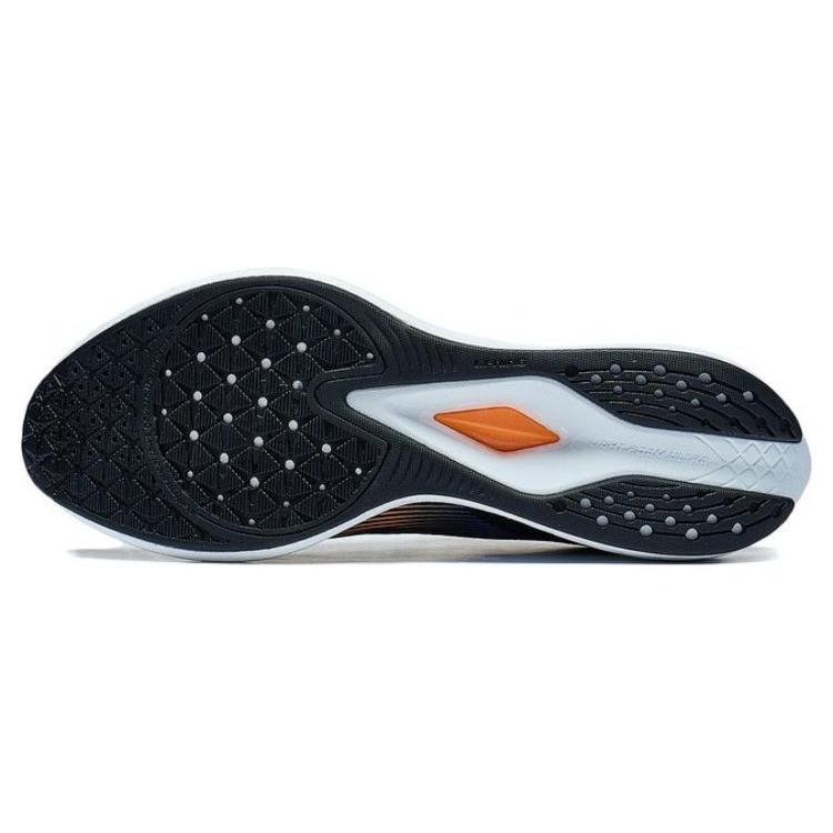 Li Ning Red Hare 6 Pro Textiel, TPU Demping Veerkracht Lage top Marathon Sprint Hardloopschoenen Heren Zwart ARMT043-3