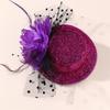 Mesh Flower Fascinator Hair Clip Adult Costume Accessory Barrettes for Teaparty