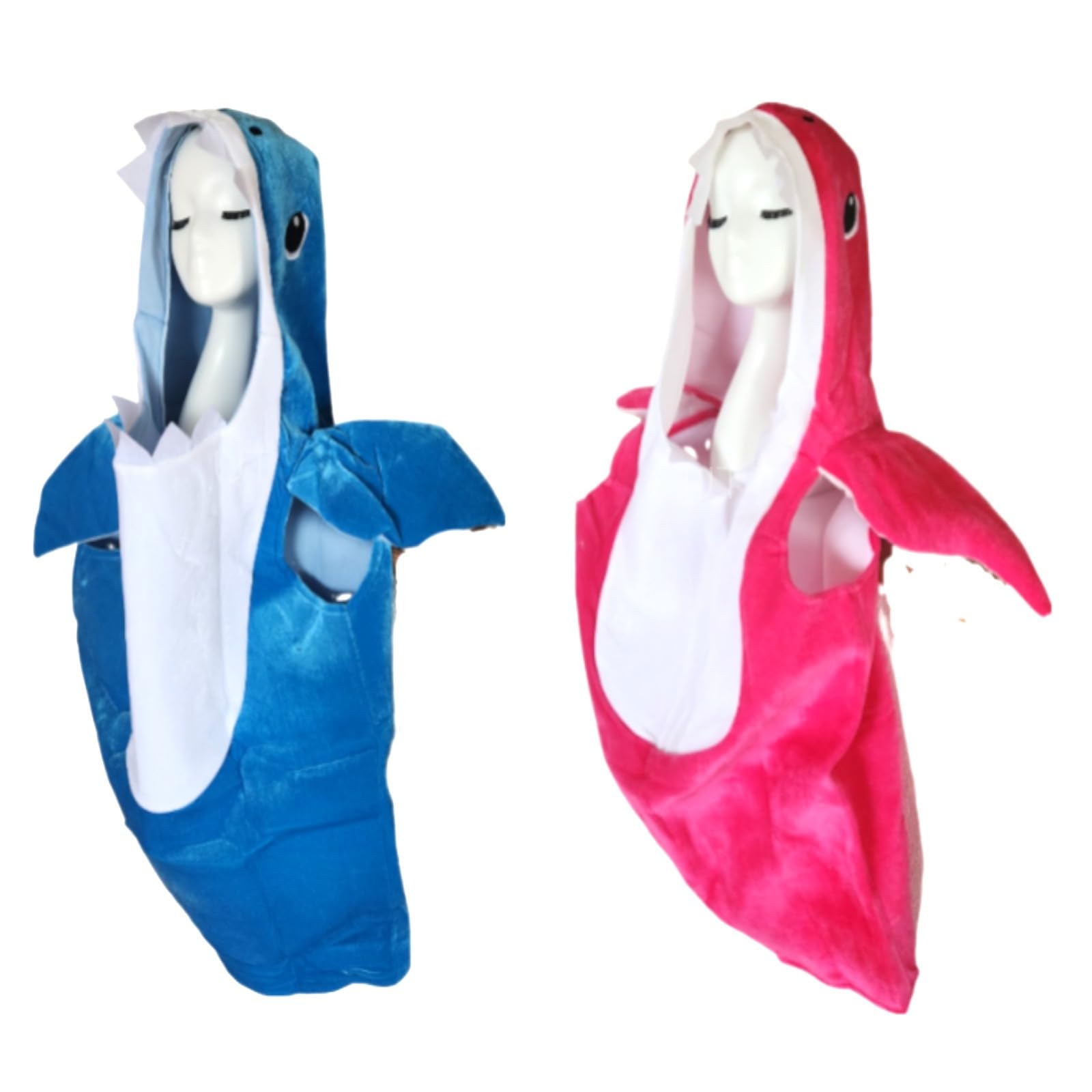 

Adult Shark Kigurumi Cosplay Funny Shark Costume for Fish Costume [UTST] Costume, Halloween, (Pink + Blue)