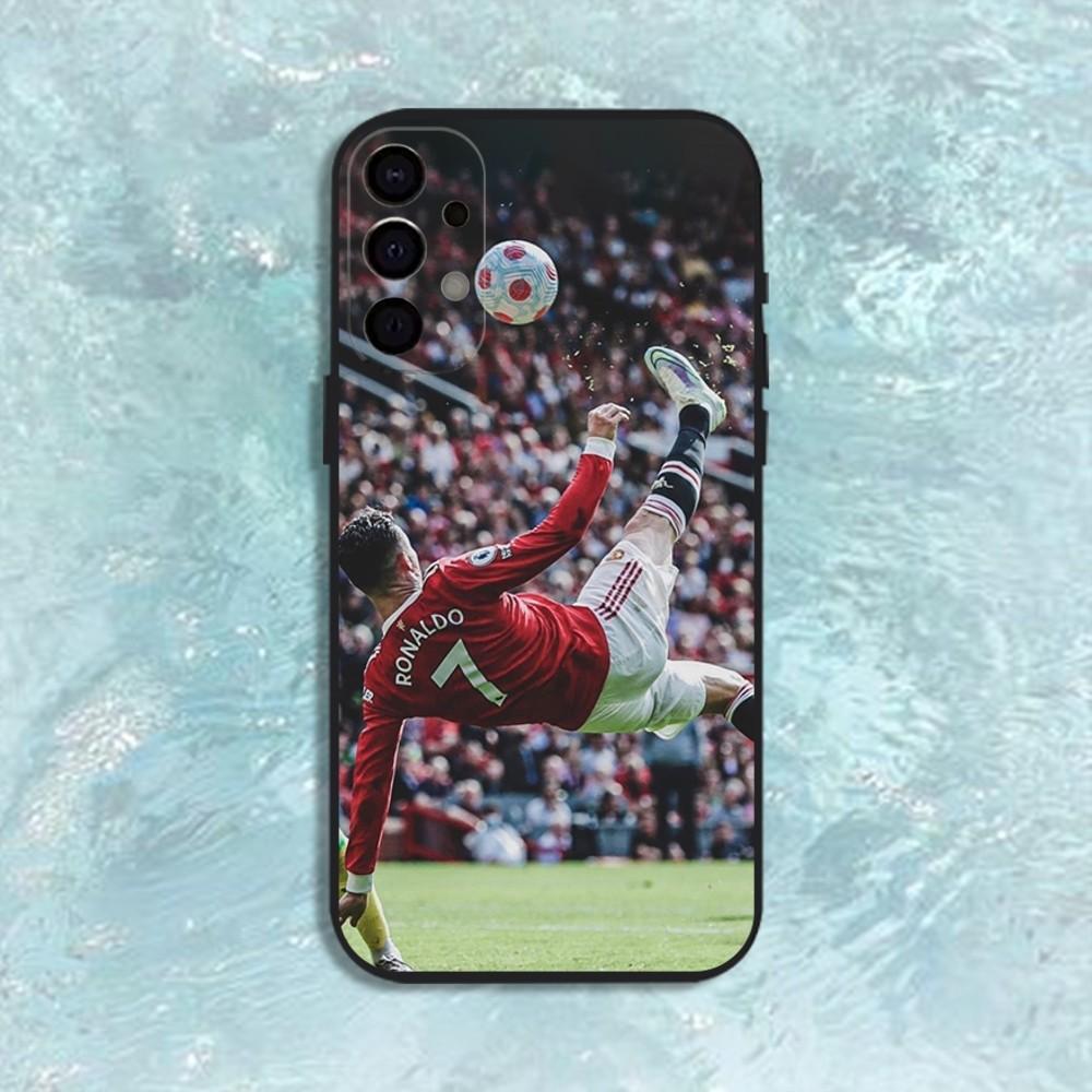 CR7 Football Star R-Ronaldo-ES Phone Case For Samsung S25,S24,S21,S22,S23,S30,Ultra,S20,Plus,Fe,Lite,Note,10,9,5G Black Cover