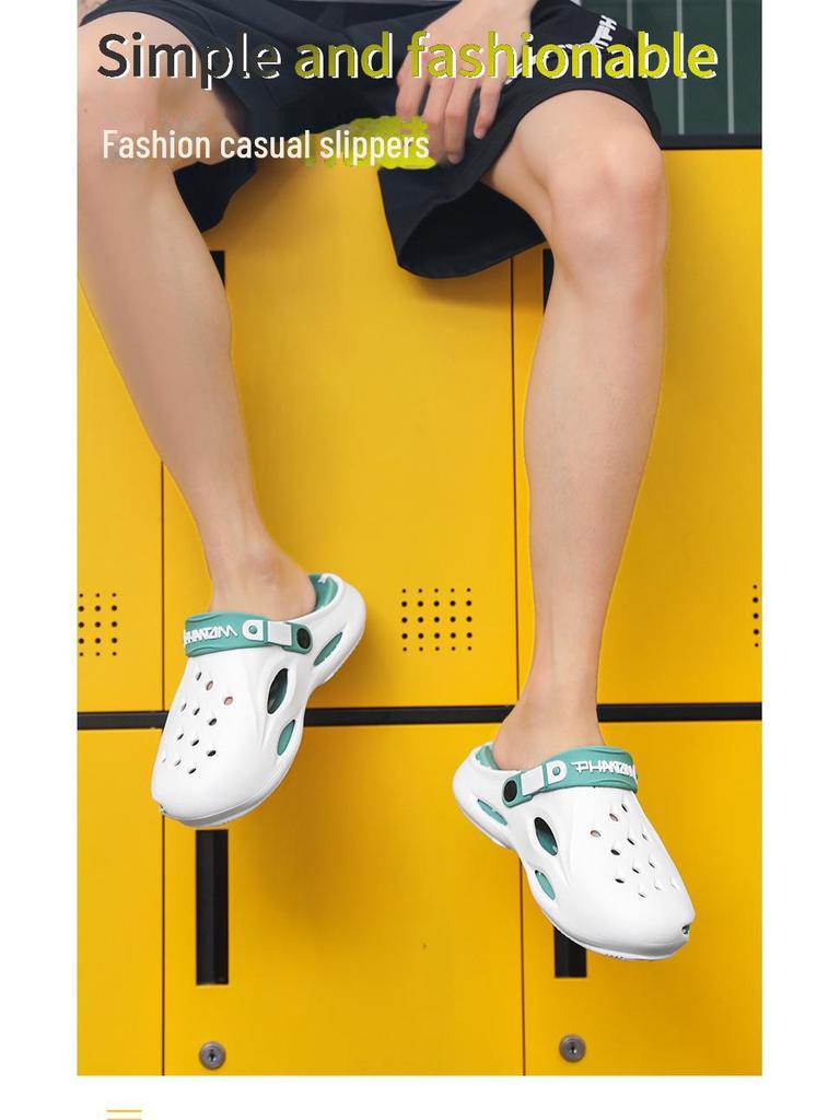 Men's Trendy Hollow-Toe Non-Slip Soft-Soled Sandals for Outdoor Beach Wear