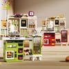 3-in-1 Kitchen Toy Storage Set with Realistic Dishwasher Cooking, Grilling, Oven, Housework Play Educational Toy for Children