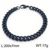 Jewelry Side Flat Chain Stainless Steel Chain, Simple Titanium Steel Men's Trend Hip-hop Bracelet Accessories