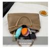 2026 Damen-Handtasche mit Wildleder-Riemen und mattem Leder: Lässig, Retro, Achselhöhlen-Stil