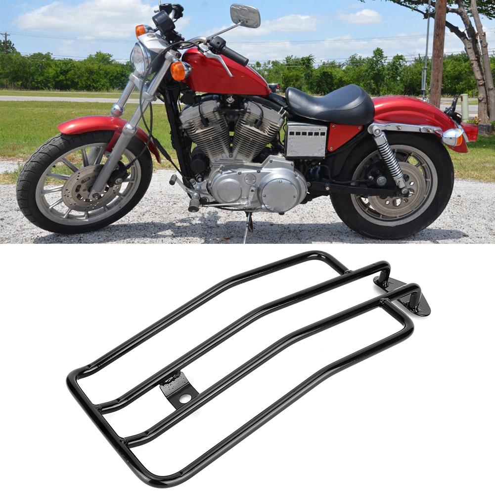 Retro Motorcykel Bakre Bagagehylla Hylla Tillbehör Passar för XL883 1200 X48Svart