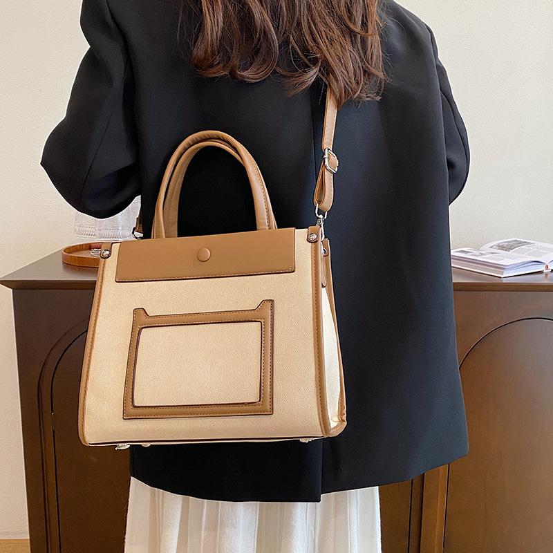 

Новый модный стиль премиум холст Kaibaoli портативная наплечная сумка через плечо женская коричневый