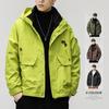 Men's 3-in-1 Mountaineering Jacket: Autumn/Winter Outdoor Hiking, Functional American Style, Three-Proof Hooded Design.