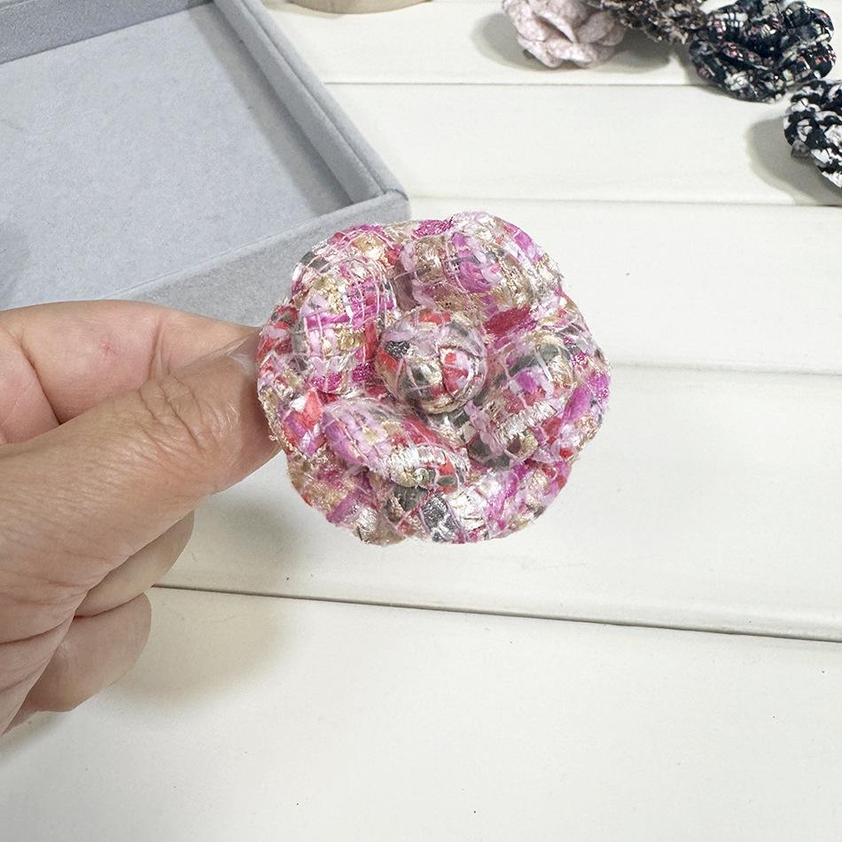 Elegant French Camellia Woolen Brooch Pin
