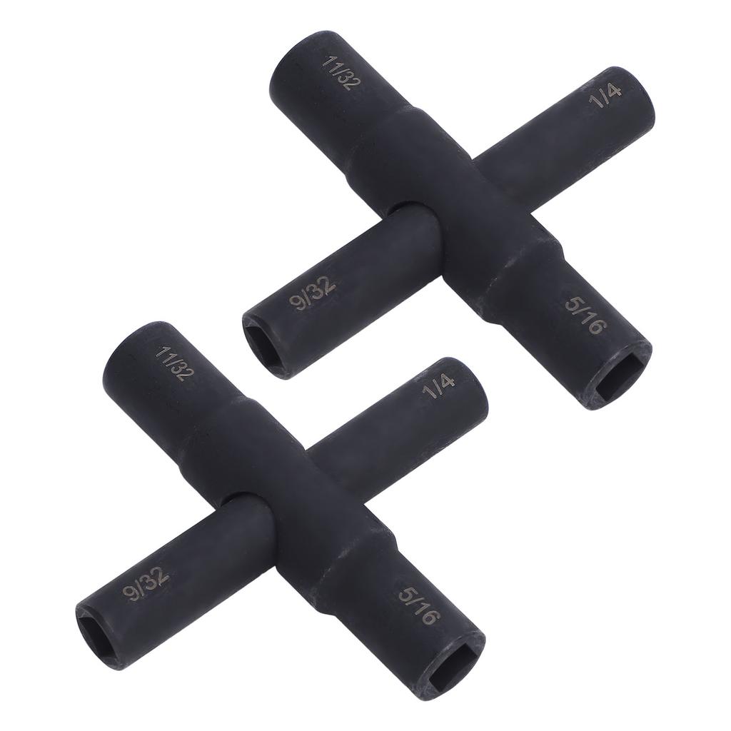 2 SZT. Klucz krzyżakowy 4-kierunkowy stalowy do zaworu kranowego węża 14 932 516 1132