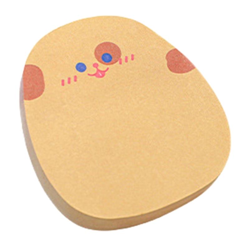 60 Sheets Self Adheive Note Paper Small Notepads Cartoon Notes Unllined Sheet Reminders On Fridges Notebook Calendar