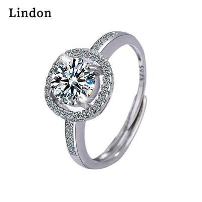 Lindon Klassischer Zirkonring aus Kupferlegierung, Damenschmuck, Hochzeitsversprechen, Partygeschenk
