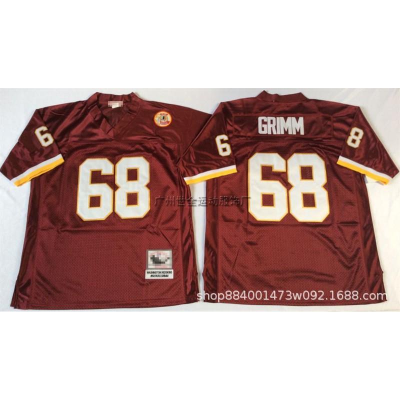 Washington Commanders Retro Football Jersey Men Women Short Sleeve Cotton Blend 44 7 Commemorative Edition
