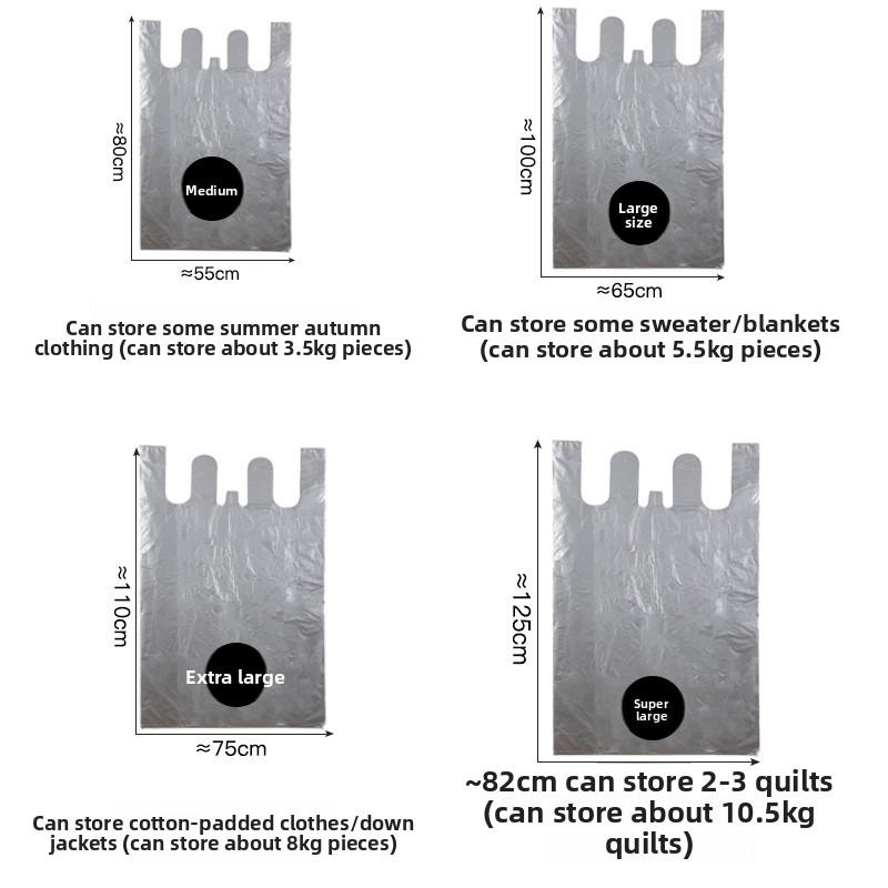 Umzugspackbeutel, Sortierbeutel mit großem Fassungsvermögen, Einweg-Baumwollquilts, Aufbewahrungsbeutel für Kleidung, Umzugsplastiktüten