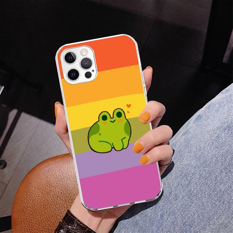 Cottagecore Frog Mushroom Kawaii Phone Case For iPhone 17 Air 16 Pro Max 16E 15 + 14 Plus 11 12 13 Mini 7 8 SE Gift Print Cover