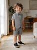2026 Summer Boys' Three-Piece Set: Short-Sleeved T-shirt, Shorts & Vest - Children's Gentleman Outfit