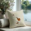 Cute Mama Duck With Baby Duckling Throw Pillow Cover Funny Cartoon Animal Print Decorative Cushion Case For Home Decor