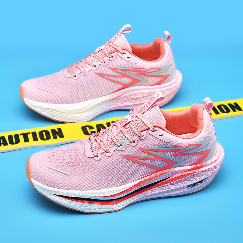 

Real explosive sole carbon board running shoes boys and students racing shock absorption sports breathable high school entrance examination sports spe 45