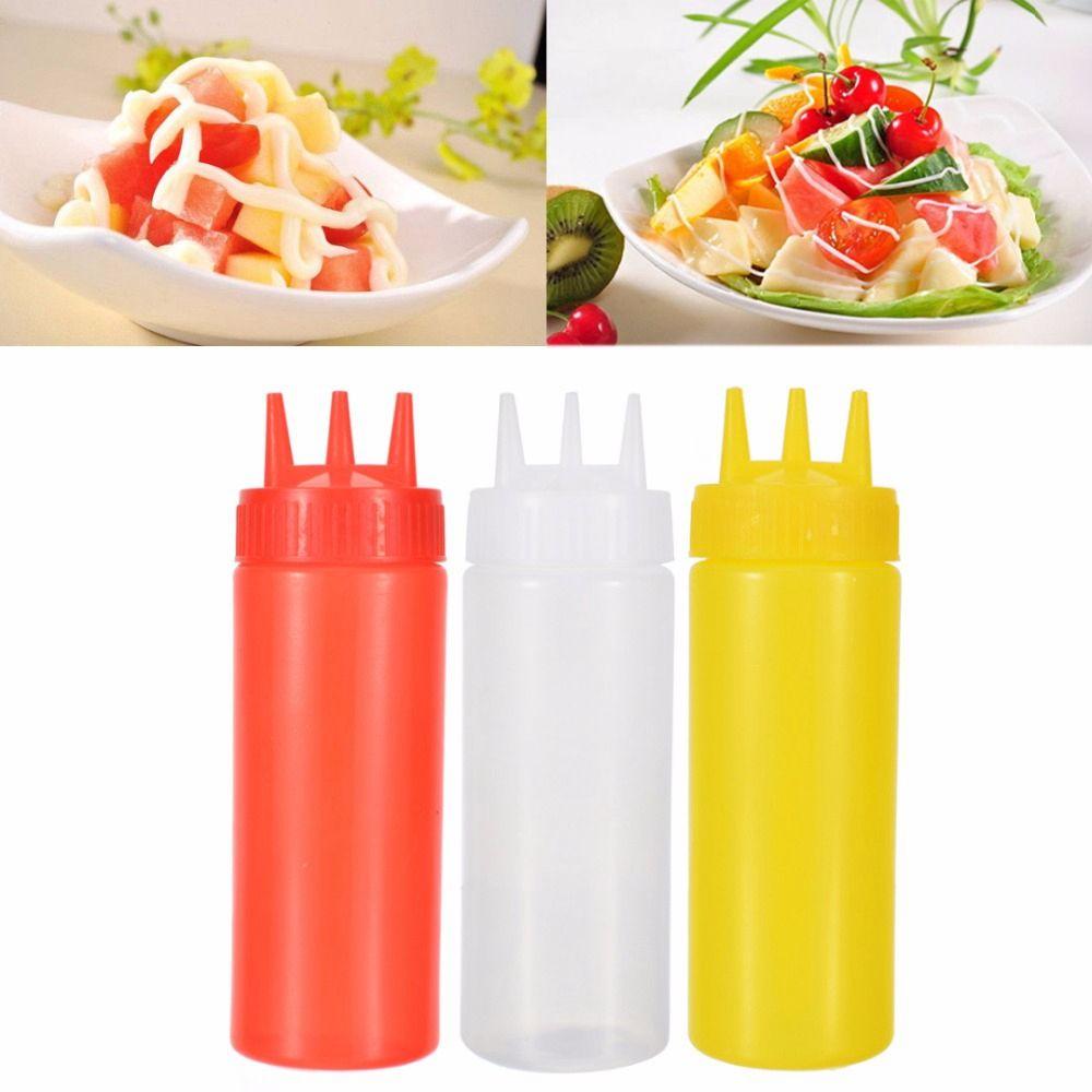 Eco-Friendly Vinegar Mustard Sauce Kitchen Storage Squeeze Bottle Jar Kitchen Accessories Dispenser