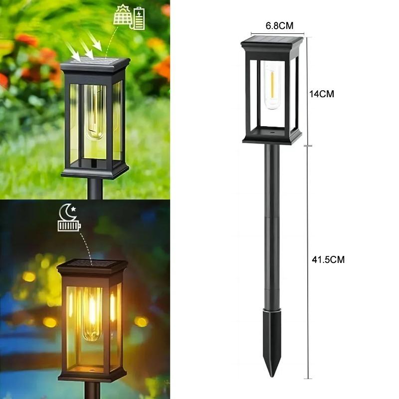 Solar Pathway Lights Outdoor Outdoor Waterproof IP65 Garden Lights for Walkway Yard Backyard Lawn Landscape Lighting Decorative