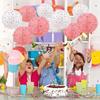 Festival Lantern Round Foldable Colorful Lantern Donut Design DIY Prop Lantern Paper Lantern Handmade Hanging Lampion Wedding