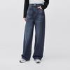 Lee Unisex Relaxed Fit Deep Blue Wide-Leg Jeans