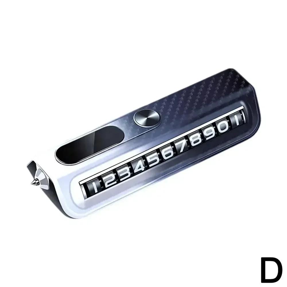 Car Temporary Parking Card Phone Number Plate Roller Plate Interior License Moving Phone Auto Accessories Adjustment Plate