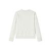 FILA Solid Color Crew Neck Pullover Casual Long Sleeve Sweater Women sweater Steam-White F11W411401F-IV