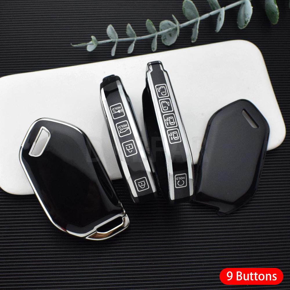 4 5 6 7 8 9 Buttons Tpu Car Key Case Fob Cover For Kia Picanto Sorento Mq4 Carnival Ka4 Morning K5 Carens Auto Remote Shell Bag