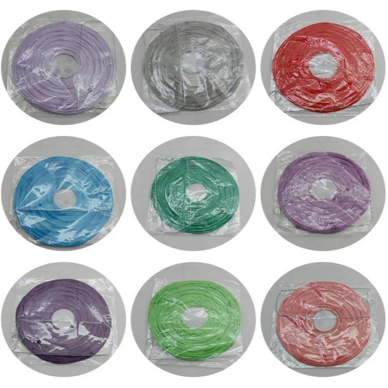 20cm Wedding Decoration Colorful Lantern Lantern Festival Decoration Folding Hand-made Circular Paper Lantern Wedding Children Painting Diy Lantern