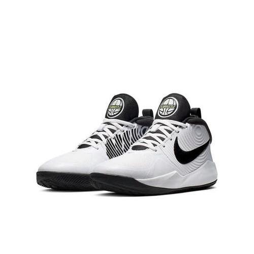 Nike Team Hustle D9 GS Белый Черный AQ4224-100 чёрный/белый