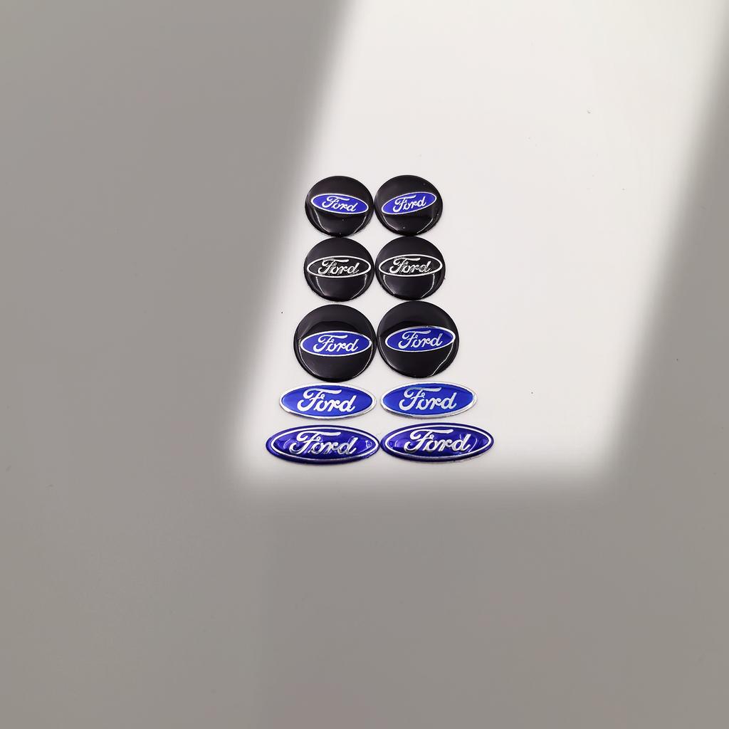 FDIF2 2pcs Ford logo Car Remote Key Logo Sticker 14mm 16mm 18mm 18.7mm 21mm Emblem Auto Key Badge Decal Logo Key Fob Decoration