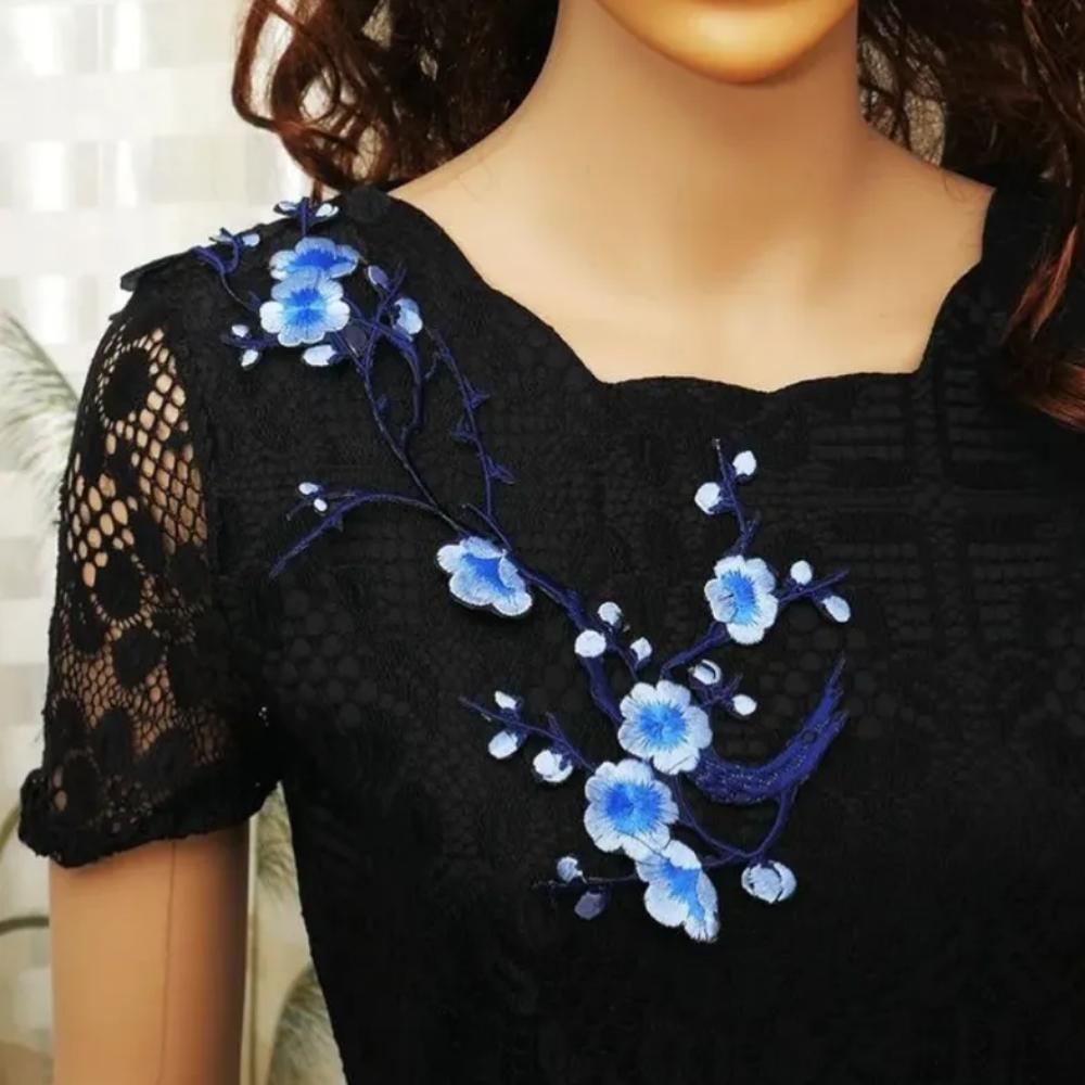 Výšivka/Znak s korejskou sérií Velká švestka