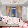 2pcs- Jesus' Radiance Polyester Curtains, pole bag curtains 42*84, bedroom, living room, home room, party decoration
