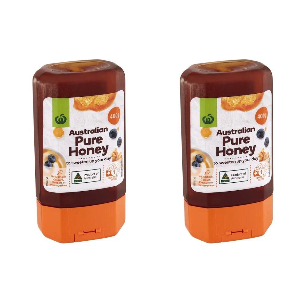 Woolworths Pure Honey 2 pcs
