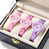 Fashionable Watch Set Will Light Up Your Wrist Caring Silicone Children's Student 3D Quartz Watch Is Suitable As a Gift No Box