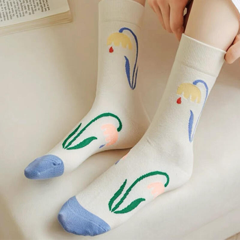 Illustration of Aesop s Fables Women s Socks Blue
